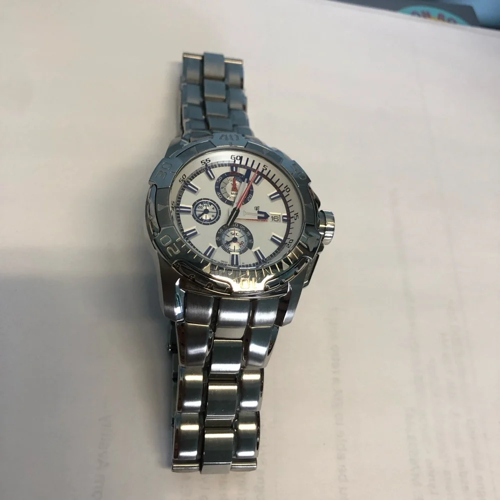Stainless Steel Men’s Chronograph Festina Watch - Silver